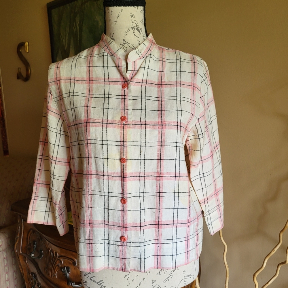 West End women's Chinese collar blouse